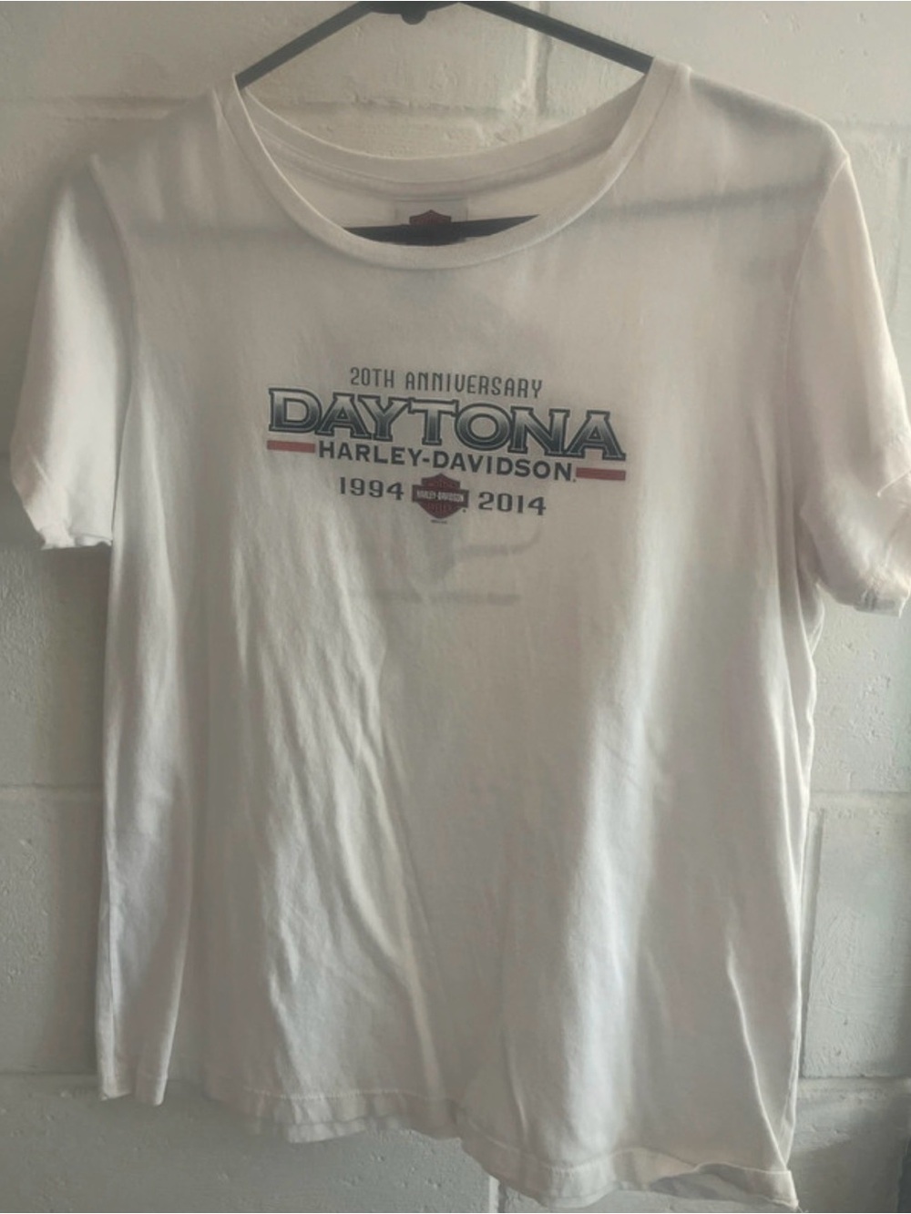 Harley-Davidson White Daytona 20th Anniversary Graphic Tee